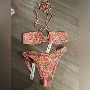 NWT For Love & Lemons Bikini Set Size Small